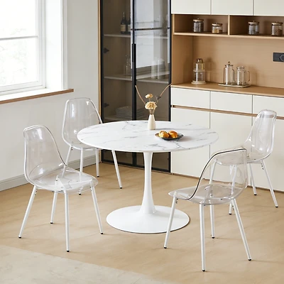 Streamdale Furniture Marble Tulip Dining Table