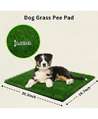 Aronkl Artificial Grass Dog Potty Pad Strong Absorbency Soft Easy Clean Indoor Outdoor
