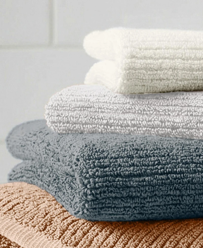 Linery & Co Turkish Cotton Textured 6 Piece Bath Towel Set