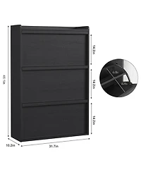 gaomon Entryway Wooden Shoe Cabinet