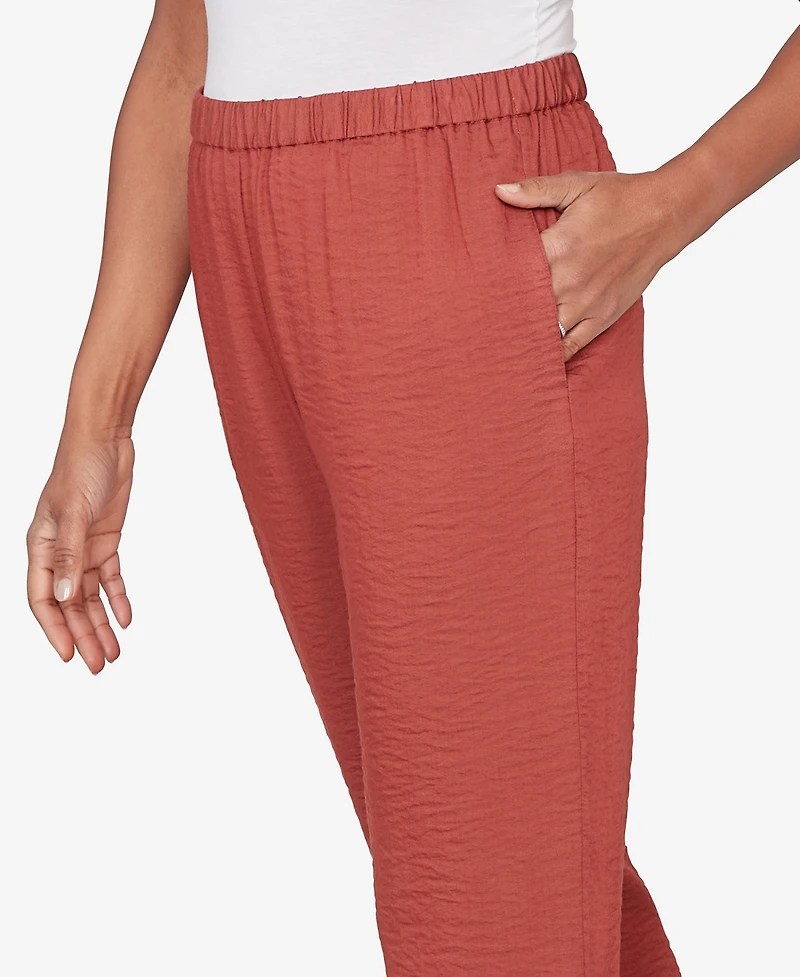 Alfred Dunner Women's Spice Market Wide-Leg Pull-On Ankle Pants