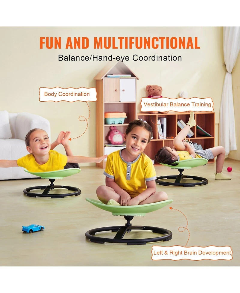 Mecale Kids Swivel Sensory Chair with Non-Slip Base, 220 lb Capacity