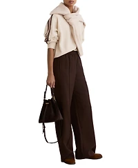 Reiss Women's Carli Wool-Cashmere Side-Stripe Jumper
