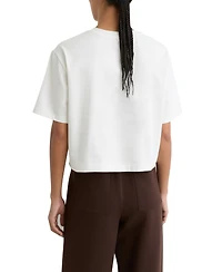 Reiss Women's Cotton Twist-Detail Boxy T-Shirt