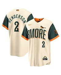 Nike Men's Gunnar Henderson Natural Baltimore Orioles 2026 City Connect Stadium Jersey