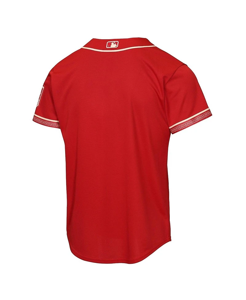 Nike Big Boys and Girls Red Texas Rangers 2026 City Connect Stadium Jersey