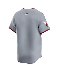 Nike Men'sGray Cleveland Guardians Road Limited Jersey