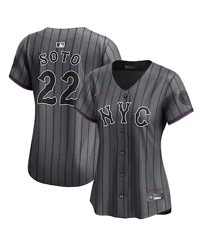 Nike Women's Juan Soto Gray New York Mets City Connect Limited Jersey