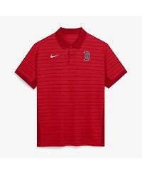 Nike Men's Red Boston Sox Authentic Collection Striped Victory Dri-fit Polo Shirt