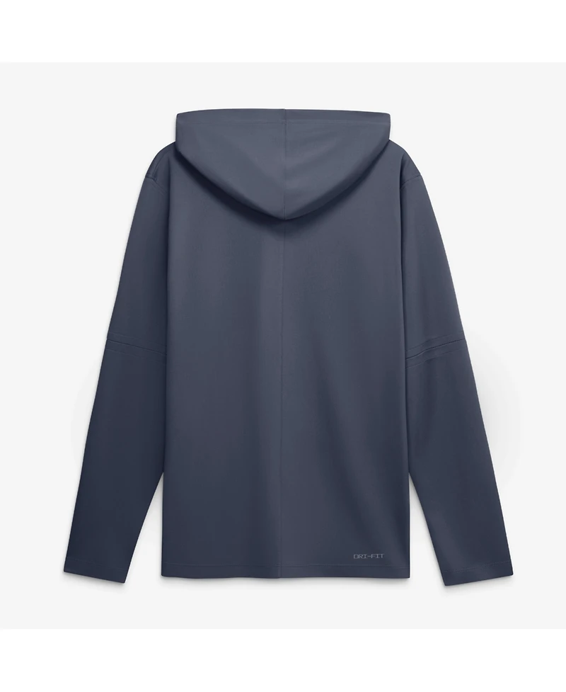 Nike Men's Navy Los Angeles Dodgers City Connect Dri-fit Long Sleeve Hooded T-Shirt