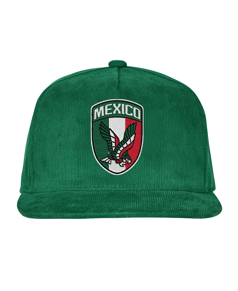 Outerstuff Men's Green Mexico National Team Fifa World Cup 2026 Corduroy Snapback Hat