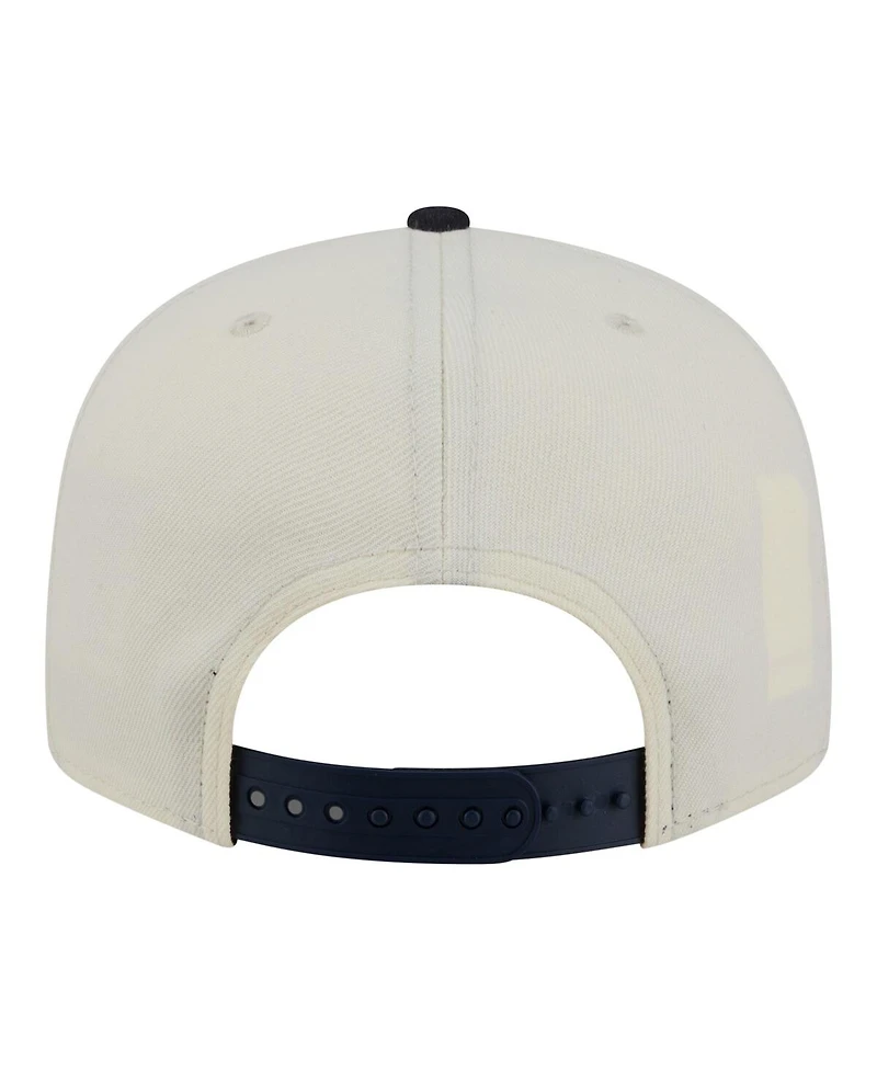 New Era Men's Cream/Navy New York Yankees Localized 9FIFTY Snapback Hat