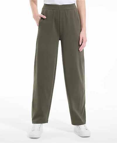 Lands' End Women's Sport Knit High Rise Barrel Ankle Pants