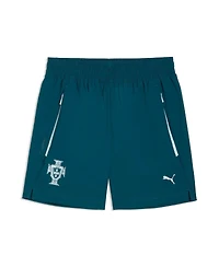 Puma Men's Navy Portugal National Team Tech Relaxed Woven Shorts