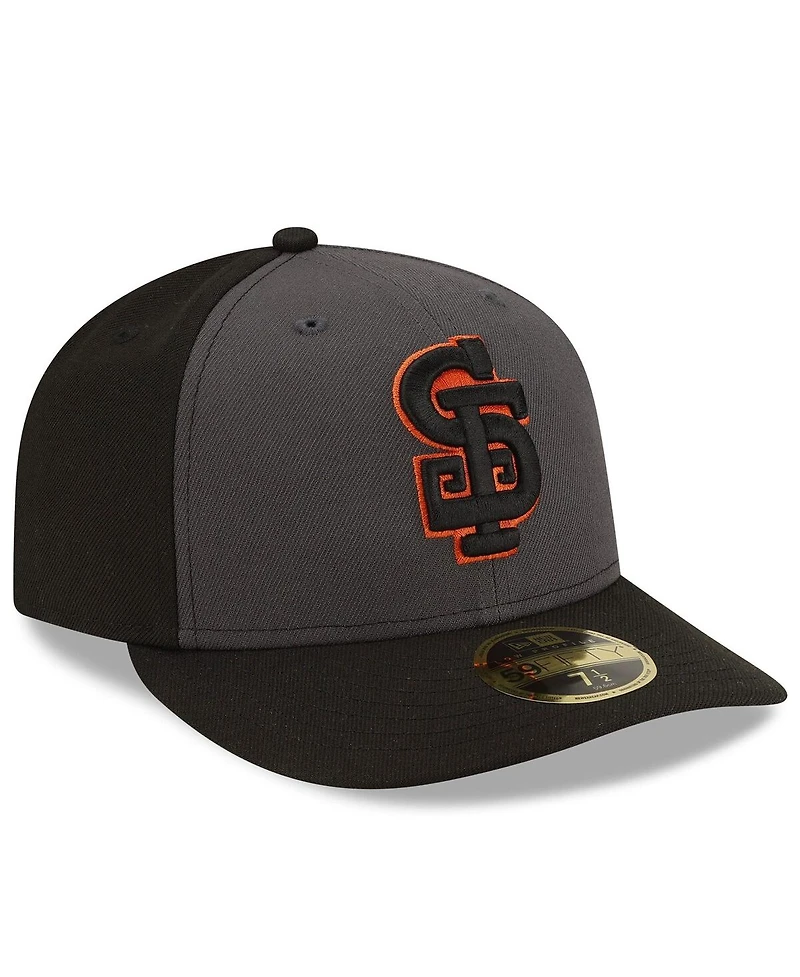 New Era Men's Gray/Black San Francisco Giants Authentic Collection Alternate Low Profile 59FIFTY Fitted Hat