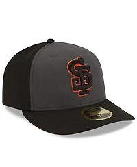 New Era Men's Gray/Black San Francisco Giants Authentic Collection Alternate Low Profile 59FIFTY Fitted Hat