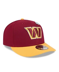 New Era Men's Burgundy/Gold Washington Commanders 2026 Nfl Draft On Stage Pre-Curved 9FIFTY Snapback Hat