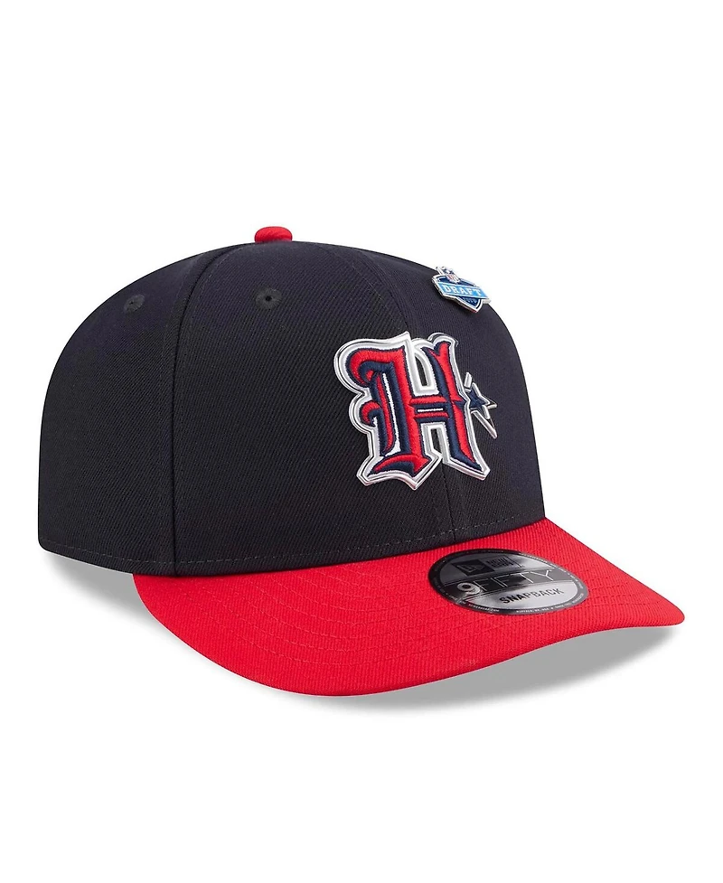 New Era Men's Navy/Red Houston Texans 2026 Nfl Draft On Stage Pre-Curved 9FIFTY Snapback Hat