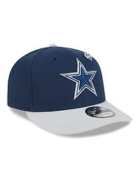 New Era Men's Navy/Silver Dallas Cowboys 2026 Nfl Draft On Stage Pre-Curved 9FIFTY Snapback Hat
