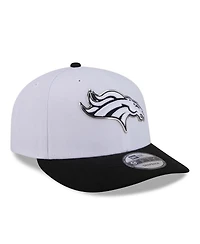 New Era Men's White/Black Denver Broncos 2026 Nfl Draft Pre-Curved 9FIFTY Snapback Hat