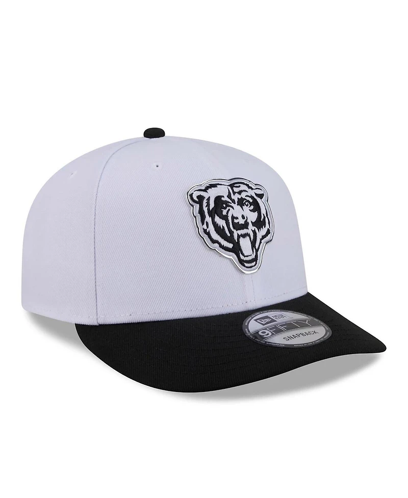 New Era Men's White/Black Chicago Bears 2026 Nfl Draft Pre-Curved 9FIFTY Snapback Hat