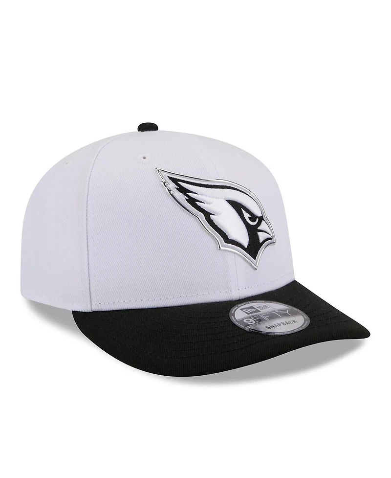 New Era Men's White/Black Arizona Cardinals 2026 Nfl Draft Pre-Curved 9FIFTY Snapback Hat