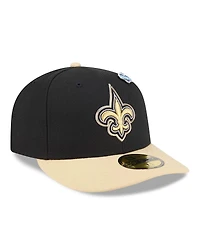 New Era Men's Black/Gold Orleans Saints 2026 Nfl Draft Pre-Curved 59FIFTY Fitted Hat