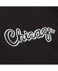 Mitchell Ness Men's Black Chicago Bulls Chrome Heritage T-Shirt