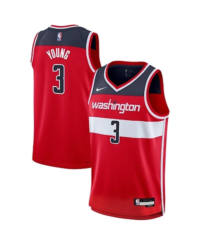 Nike Big Boys and Girls Trae Young Red Washington Wizards Swingman Jersey - Icon Edition