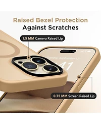 Gonez Magnetic for iPhone 15 Pro Max Case,Compatible with MagSafe, Slim Translucent Matte Back Shockproof Phone Protective Case