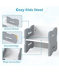 Gouun 3-Piece Toddler Activity Table Set with 2 Nesting Storage Stools