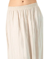 Ivonne Women's Wide Midi Skirt with Side Slit