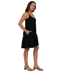 24seven Comfort Apparel Women's Scoop Neck Dress
