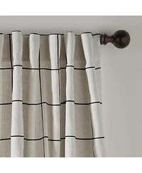 Elrene Home Fashions Brighton Windowpane Plaid Blackout Window Curtain Panel