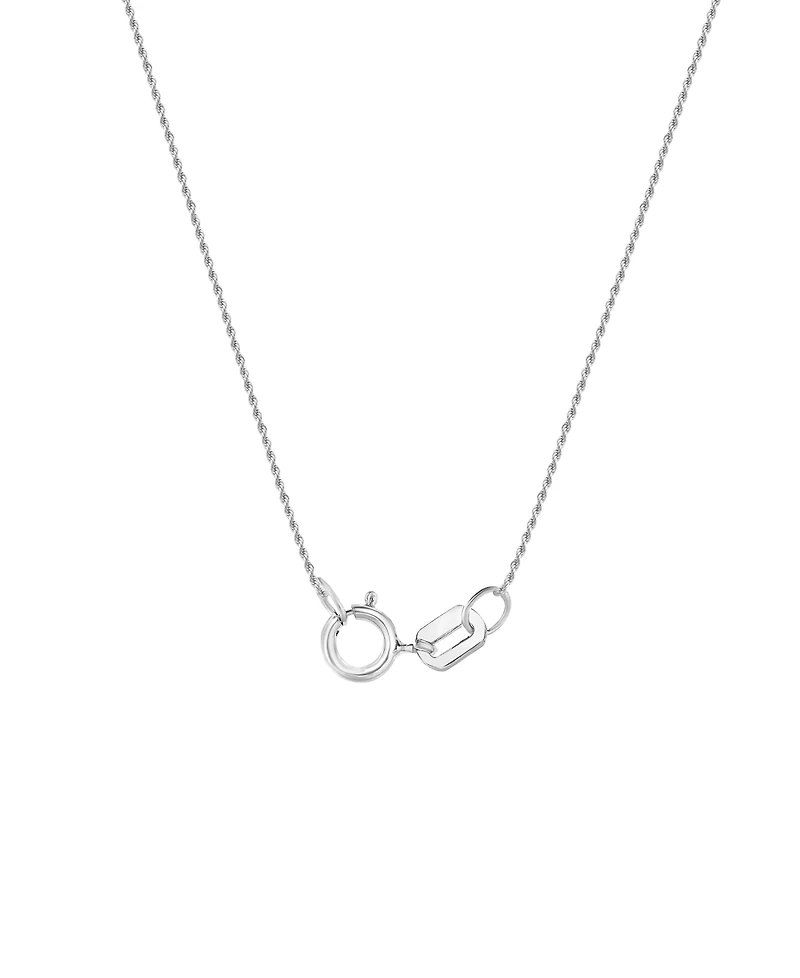 Diamond Cluster Pendant Necklace in Sterling Silver (1/10 ct. t.w.)