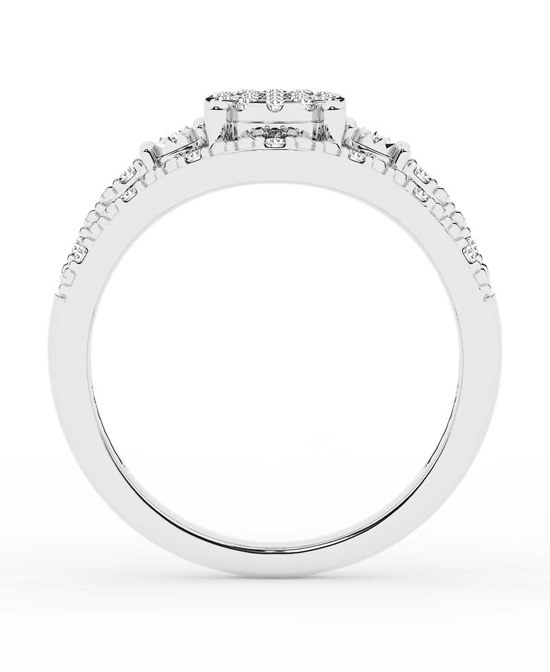 Diamond Ring (1/4 ct. t.w.) in Sterling Silver