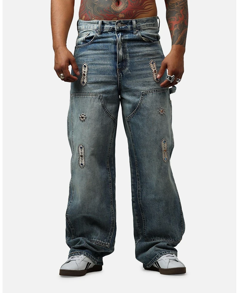mnml Men's Ultra Baggy Western Jewel Jeans