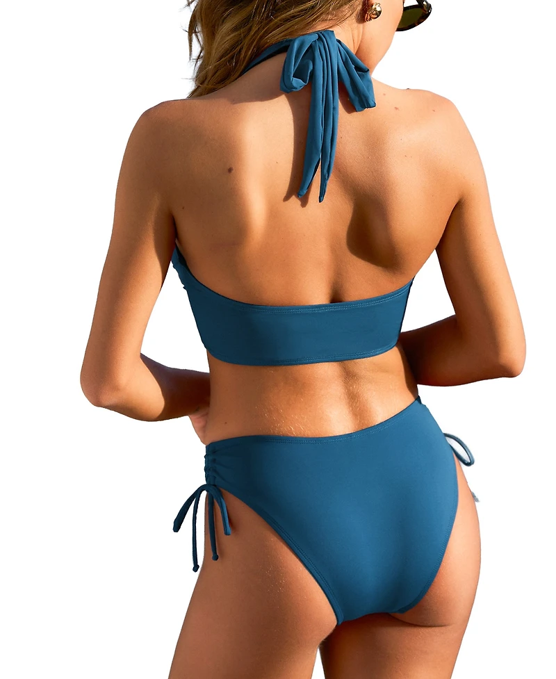 Cupshe Women's Euphoric Red Tankini Set