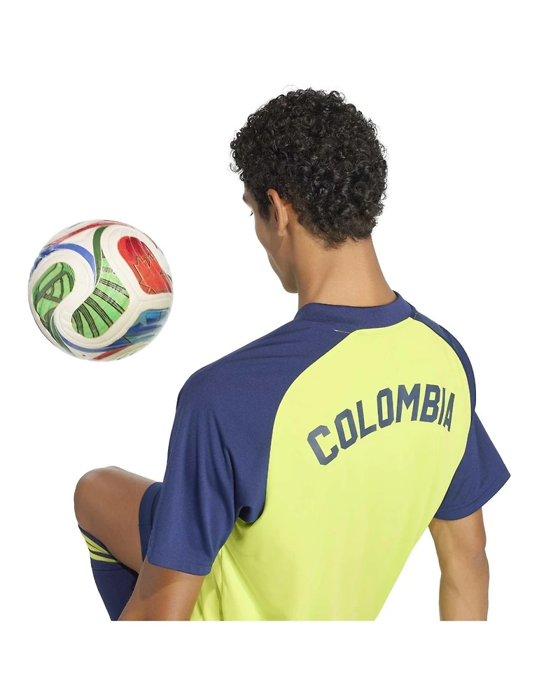 Adidas Men's Yellow Colombia National Team 2026 Pre-Match Jersey