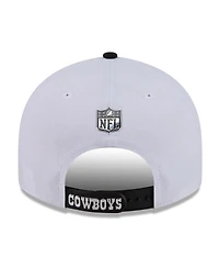 New Era Men's White/Black Dallas Cowboys 2026 Nfl Draft Pre-Curved 9FIFTY Snapback Hat