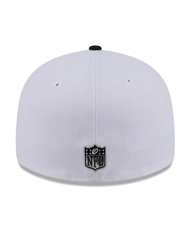 New Era Men's White/Black Tampa Bay Buccaneers 2026 Nfl Draft Pre-Curved 59FIFTY Fitted Hat