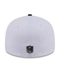 New Era Men's White/Black Tampa Bay Buccaneers 2026 Nfl Draft Pre-Curved 59FIFTY Fitted Hat