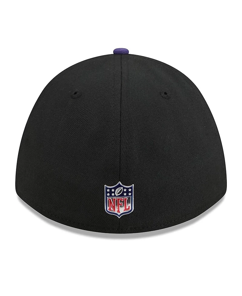 New Era Men's Black/Purple Baltimore Ravens 2026 Nfl Draft 39THIRTY M-Crown Flex Hat