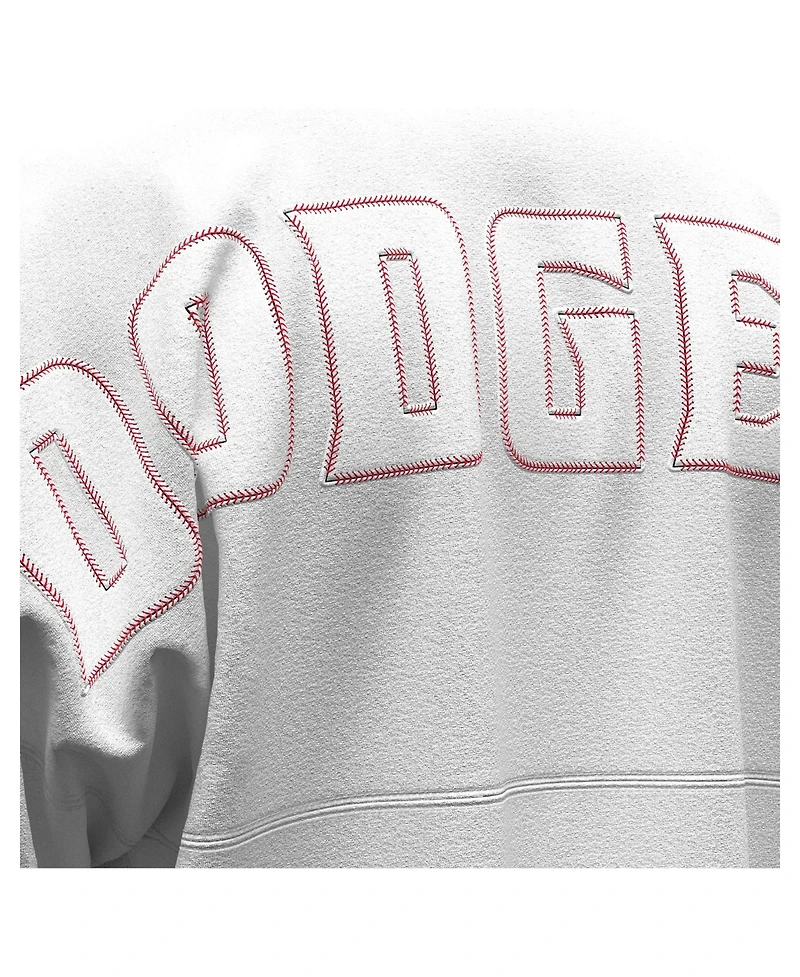 Fanatics Women's White Los Angeles Dodgers Baseball Stitch Spirit Jersey Long Sleeve T-Shirt