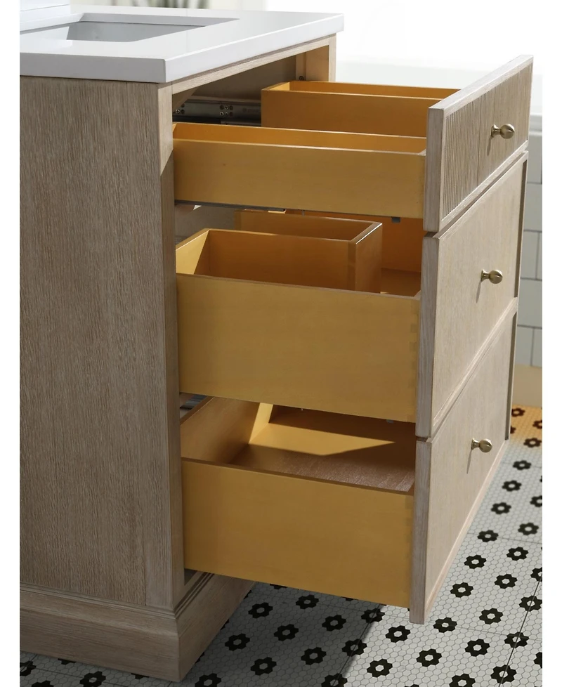 Ari Bath, Redondo 30", Freestanding, Ash Oak Finish