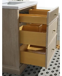 Ari Bath, Redondo 30", Freestanding, Ash Oak Finish
