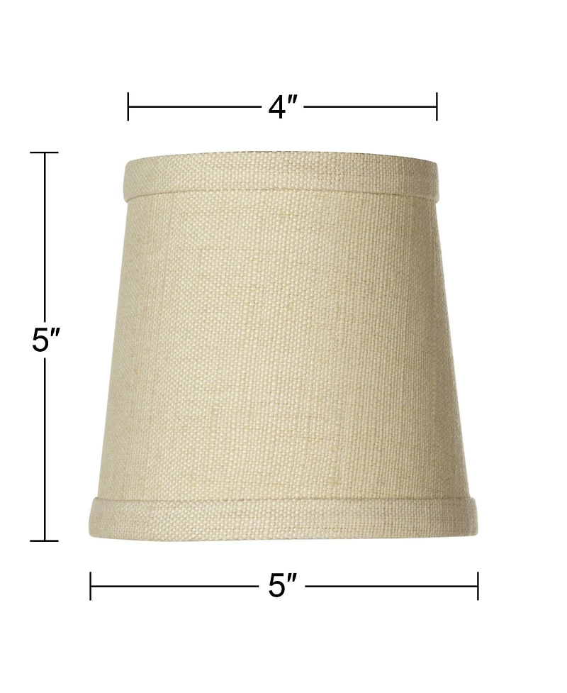 Springcrest Set of 8 Hardback Drum Lamp Shades Nallad Herbal Candelabra Clip-On Fitting