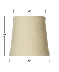 Springcrest Set of 8 Hardback Drum Lamp Shades Nallad Herbal Candelabra Clip-On Fitting