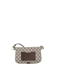 Pre-Owned Gucci Blondie Flap Pocket Belt Bag Gg Coated Canvas
