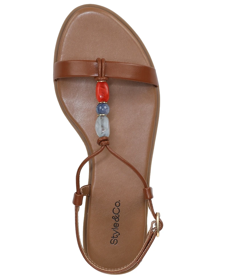 Style & Co Women's Lylahh Stone Flat Sandals, Macy's Exclusive
